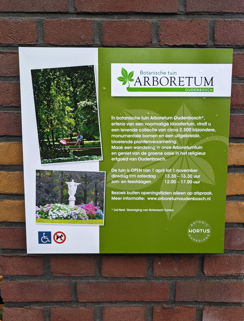 Het arboretum in Oudenbosch, vanaf april weer open